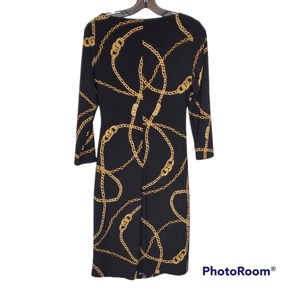 Lauren ralph lauren bridle equestrian 3/4 sleeve above the knee dress size 6 - Picture 8 of 10